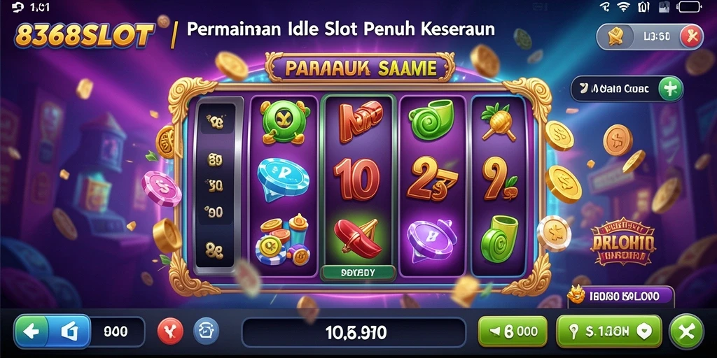 Screenshot gameplay menunjukkan kegembiraan saat bermain 8368SLOT.