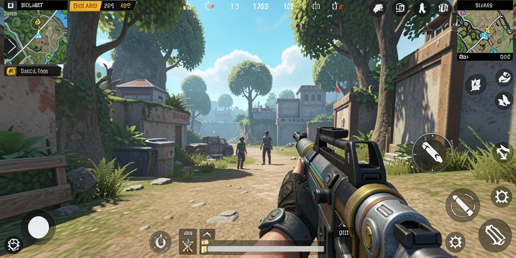 Tampilan gameplay seru dari BIOLABET dalam genre TPS.