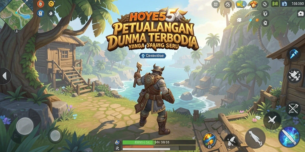 Menampilkan aksi seru dalam dunia terbuka HOYE55.