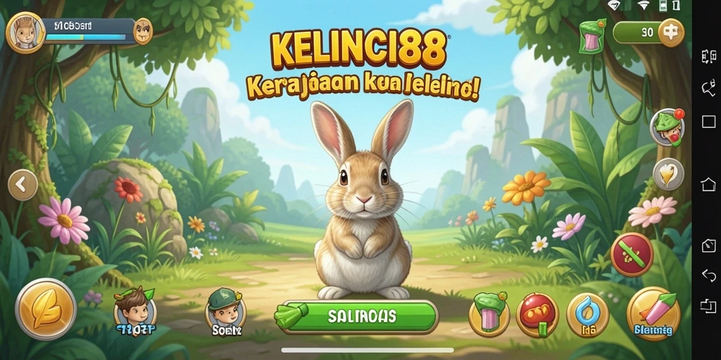 Gameplay seru KELINCI88 dengan kelinci yang menggemaskan.