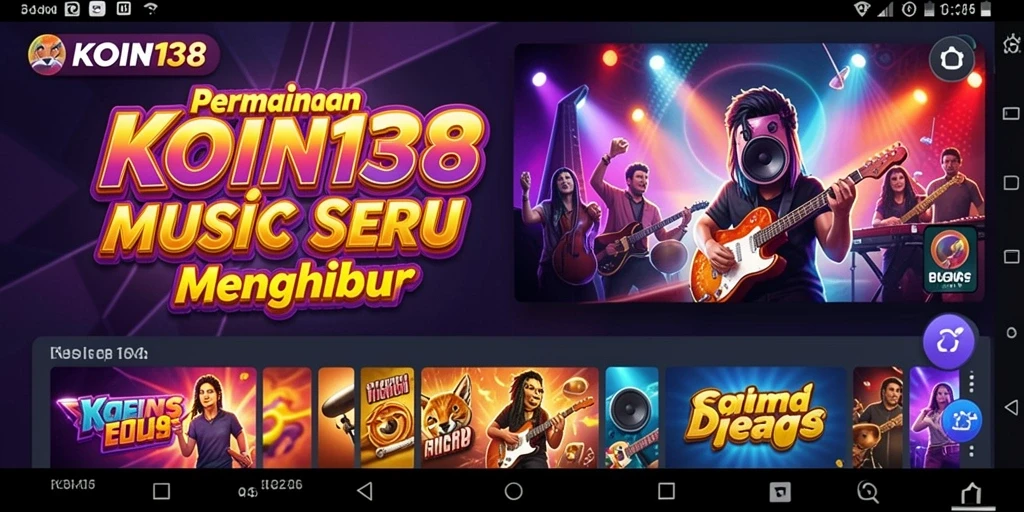 Tampilan gameplay seru KOIN138 dengan berbagai lagu menarik.