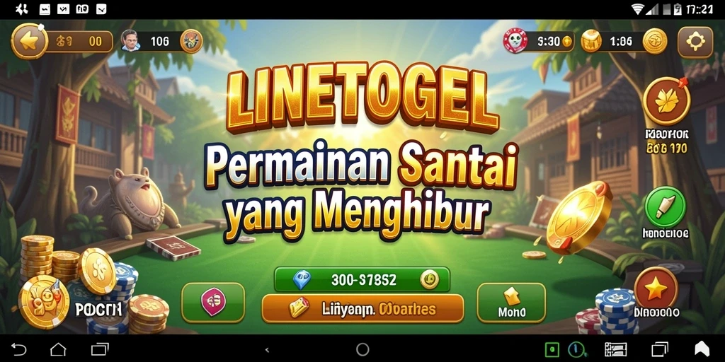 Tampilan gameplay <strong>LINETOGEL</strong> yang menarik dengan berbagai fitur santai.