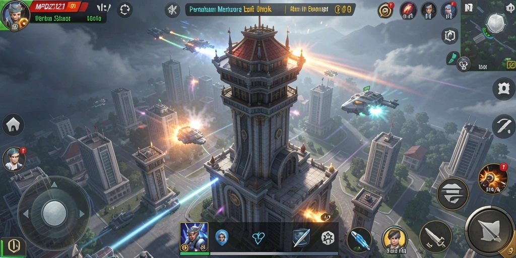 Tampilan gameplay MPO2121 dalam aksi Tower Defense yang menegangkan.
