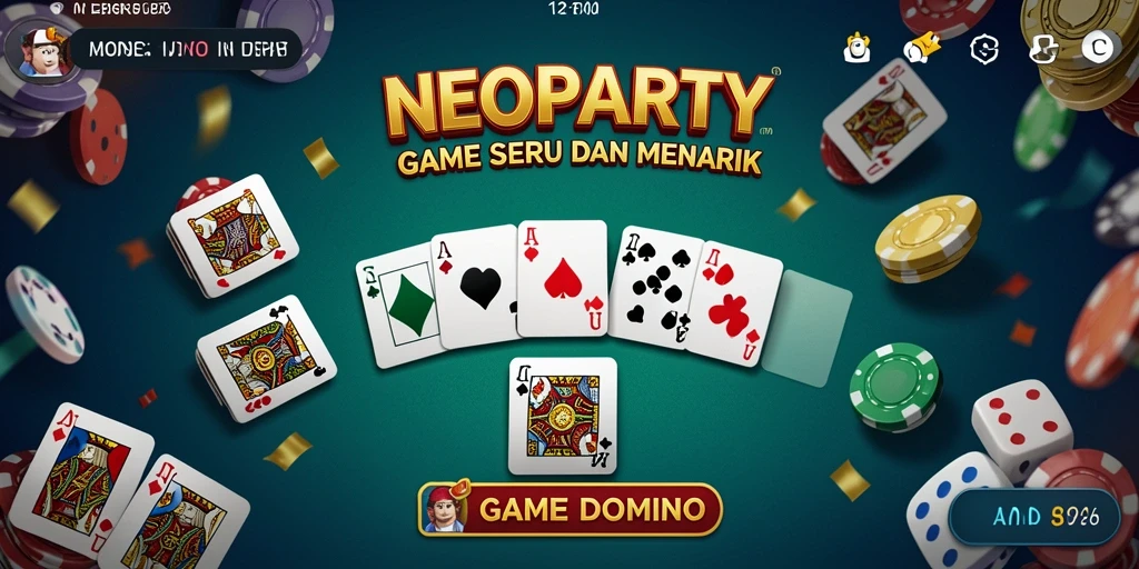 Tampilan gameplay domino yang seru dan menantang di NEOPARTY.