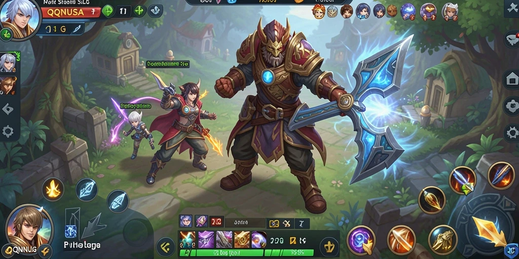 Tampilan gameplay menakjubkan dari QQNUSA yang penuh strategi.