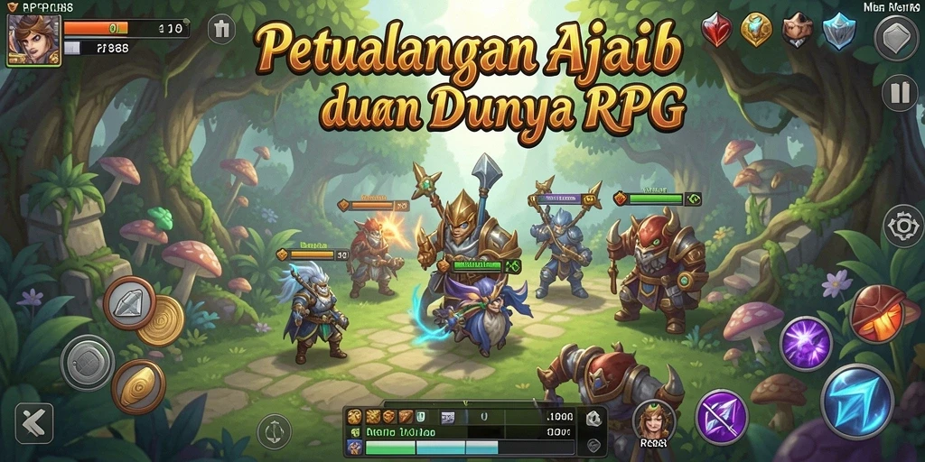 Tampilan seru gameplay RPG di RP888 dengan aksi karakter yang dinamis.