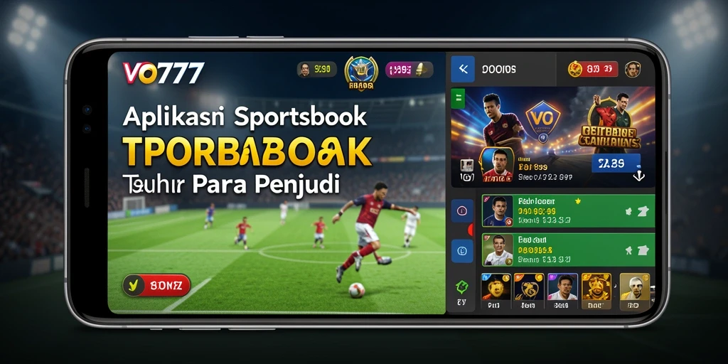 Grafik menarik dan antarmuka mudah pada gameplay Sportsbook.